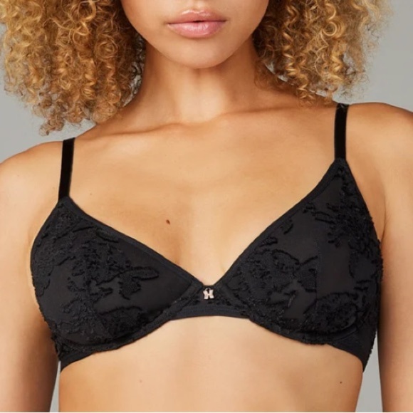 Savage X Fenty Other - SAVAGE CHARMED PRINCE UNLINED BRA CAVIAR - 34D